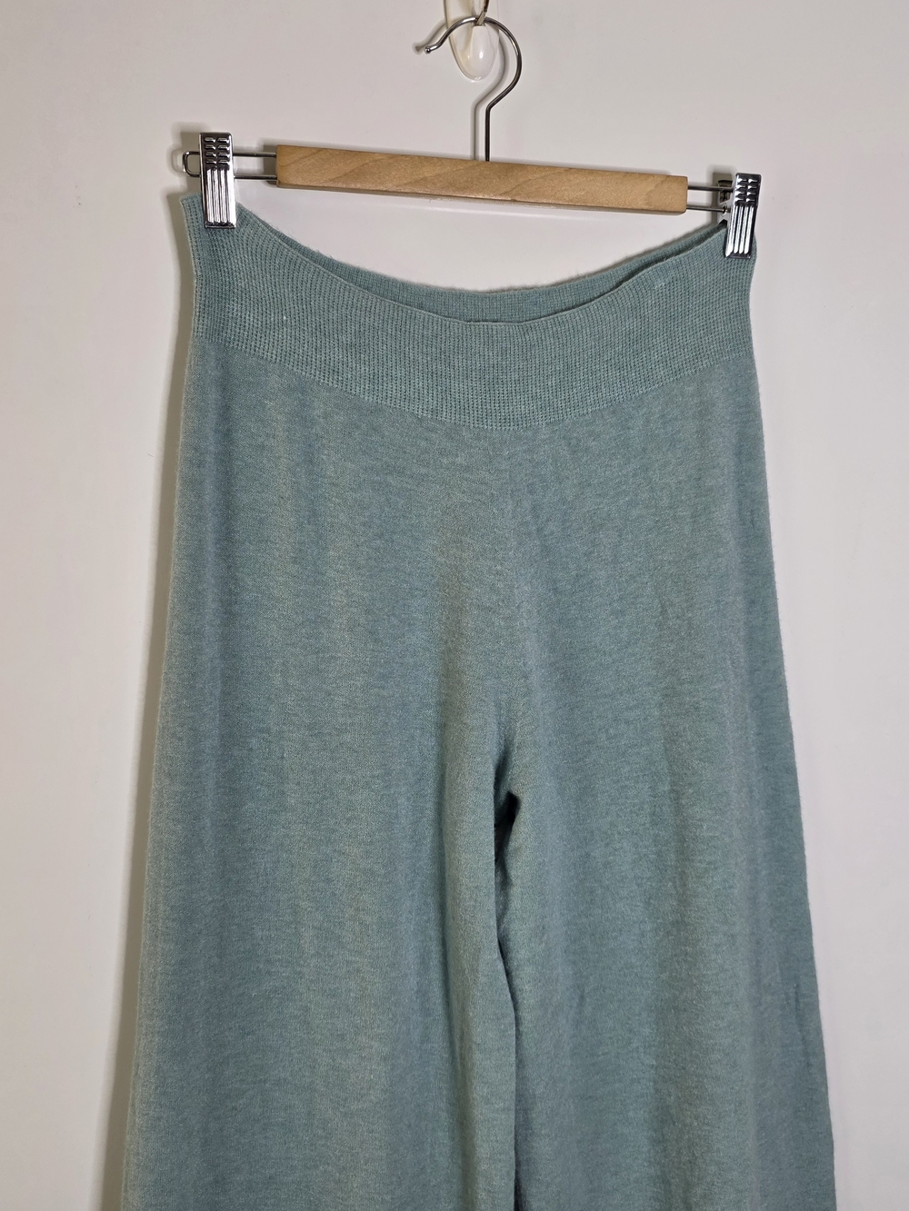 Jaki London Kaia Light Aqua Sweater pants Soft fine knit pull on sweater pants - Picture 2 of 10